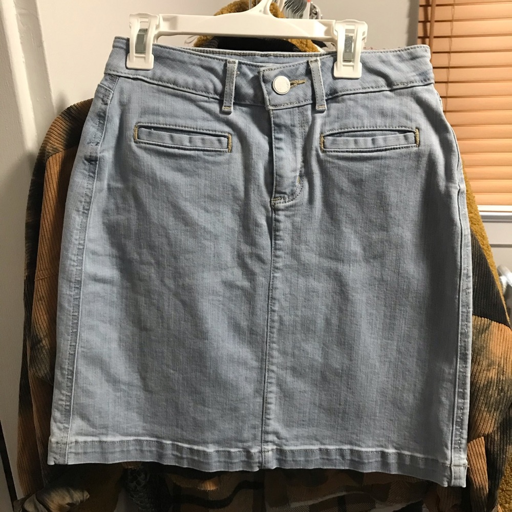 Denim Mini Skirt (high waisted)